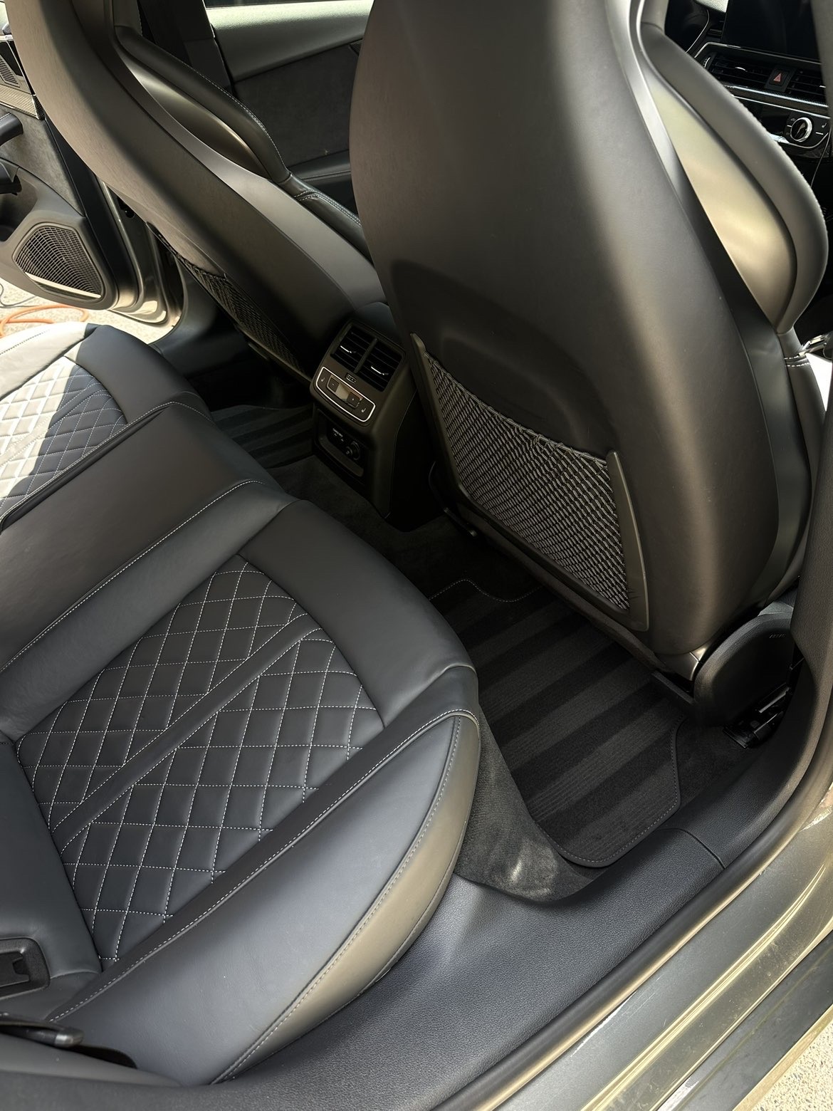 Car rear seats detail